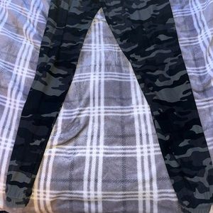 Barley worn camouflage sweat pants